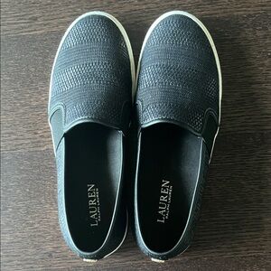 Lauren Ralph Lauren Black Slip-On Loafers